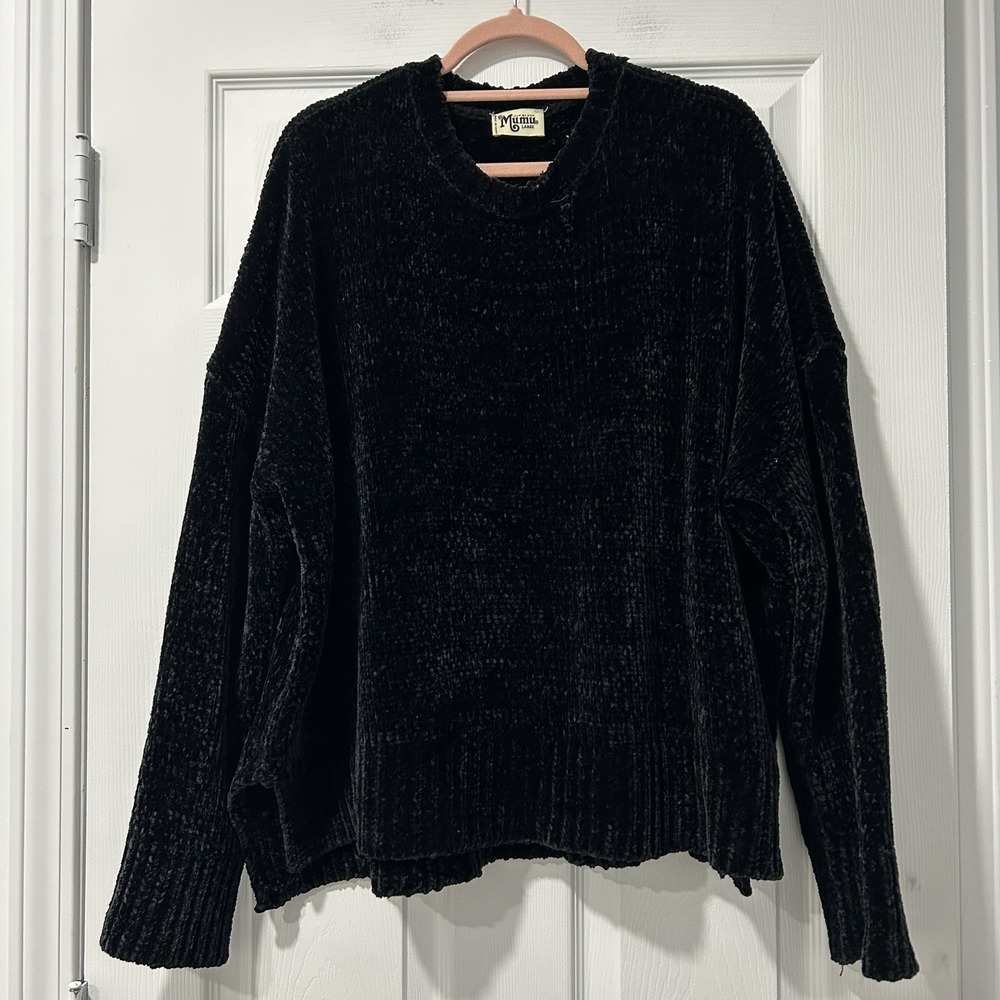 Show Me Your Mumu Chenille Sweater Large Ultra Soft Cozy Pullover Comfort Luxury